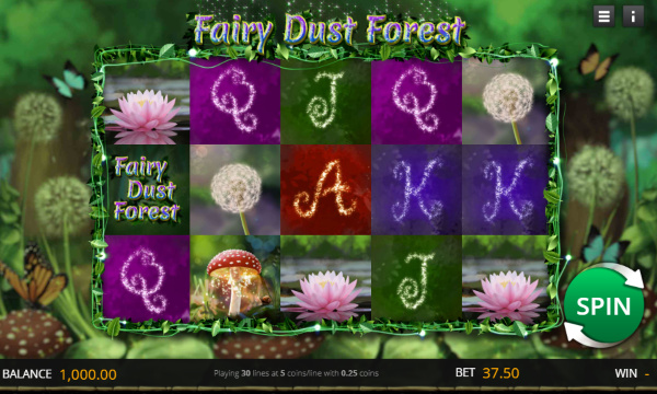 Big Dollar Casino Fairy Dust Forest Slot Game Screenshot