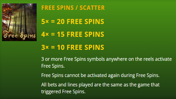 Free Spins Scatter Symbol on Big Dollar Casino Fairy Dust Forest Slot Game