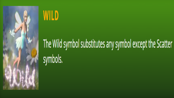 Wild Symbol on Big Dollar Casino Fairy Dust Forest Slot Game Screenshot