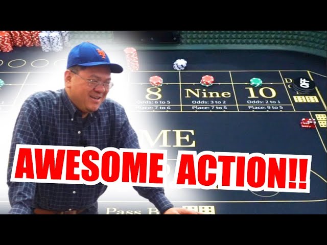 AWESOME ACTION 30 Roll Craps Challenge – WIN BIG or BUST #263