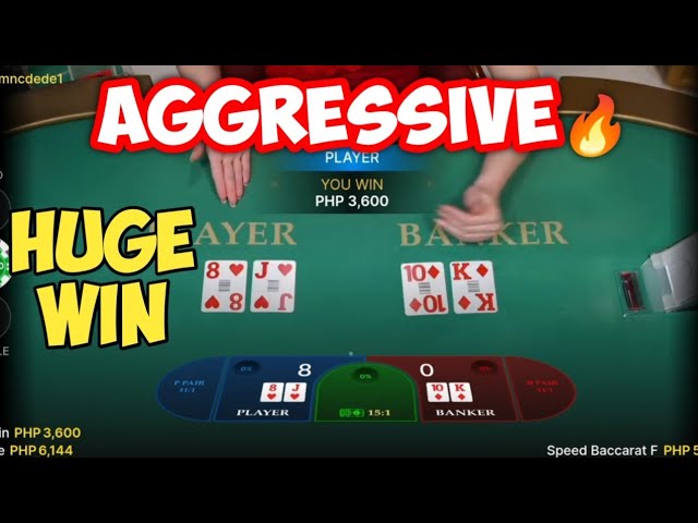 BACCARAT | AGGRESSIVE GAMEPLAY WITH 1900 BUY IN | HUGE WIN USING THE 5TH&6TH CARD AND TIES IN 9