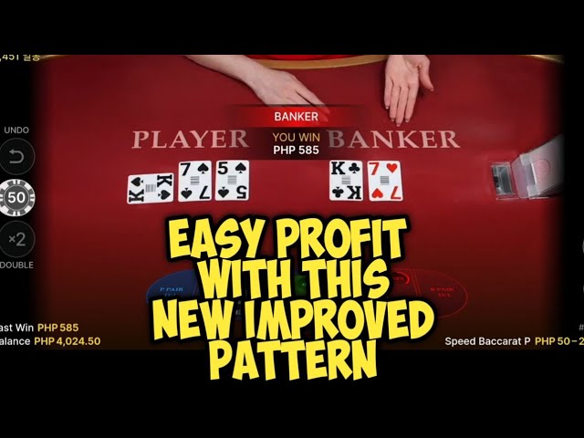 BACCARAT | IMPROVED 5TH & 6TH CARD, 6 & 8 CARD PATTERN | Easy 1k Profit | Register for Free