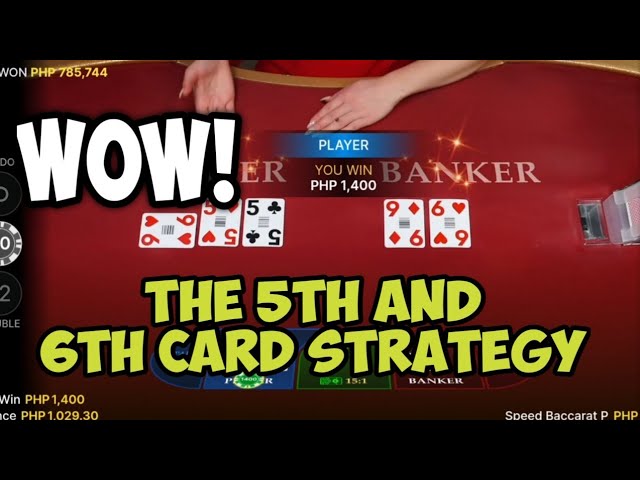 BACCARAT | NEW! PATTERN THE 5TH & 6TH CARD RULE/STRATEGY | I JUST WON 2900 USING THIS STRAT