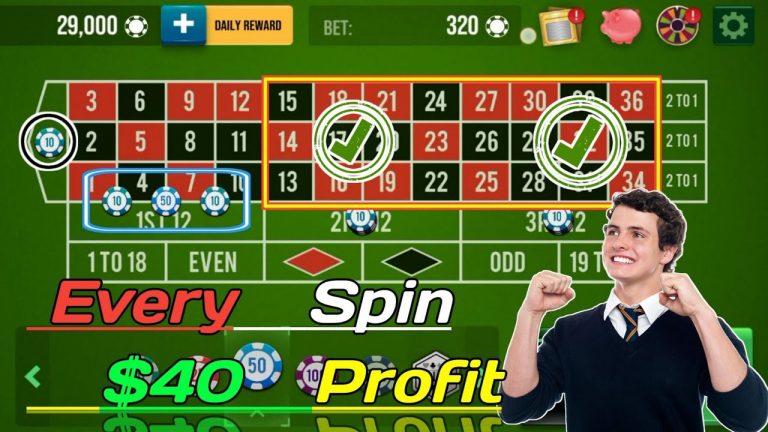 Roulette Every Spin $40 Profit || Roulette Strategy To Win || Roulette