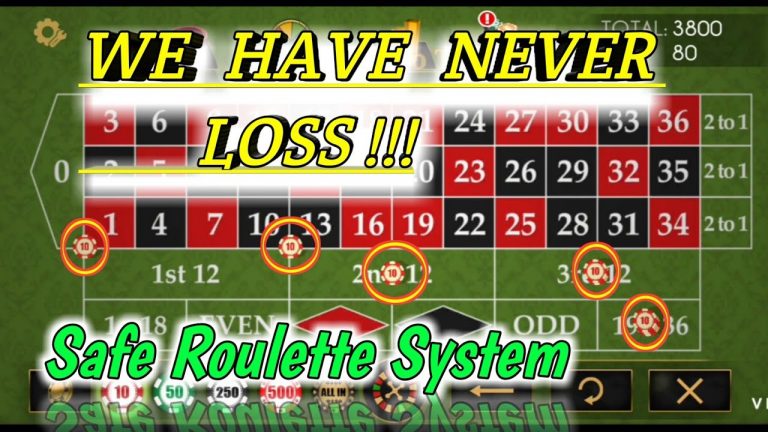 Safe Roulette System | We Have Never Loss!! | Roulette Strategy To Win | Roulette