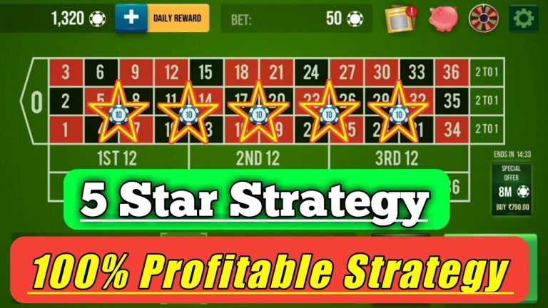 100% Profitable Strategy || 5 Star Strategy || Roulette Strategy To Win || Roulette Tricks