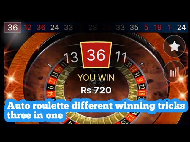 Auto roulette different winning tricks three in one