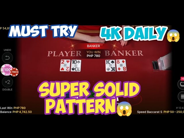 BACCARAT | Big Profit 4k Daily Using This Trategy | Baccarat Pattern Couple/Double Shoe Amazing Win!