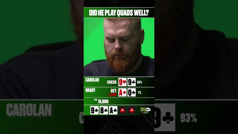 Did He Play Quads WELL? #Quads #IrishPokerOpen