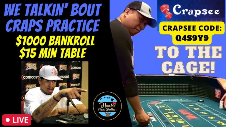 Live Craps Practice with Alan G. Crapsee Code: Q4S9Y9