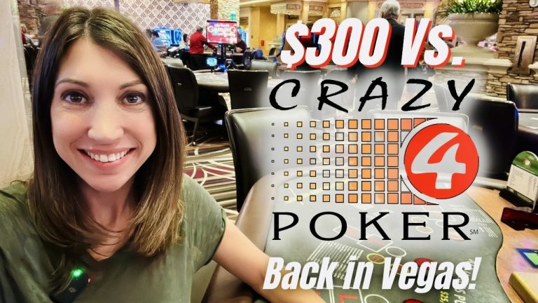 Winner! $300 Vs. Crazy Four Card Poker in Las Vegas #poker #vegas