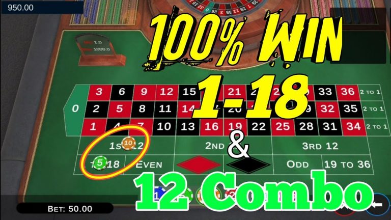 100% Win 1-18 & 12 Combo Dozens Strategy || Roulette Strategy To Win || Roulette