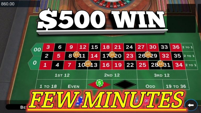 Few Minutes $500 Profit || Roulette Strategy To Win || Roulette