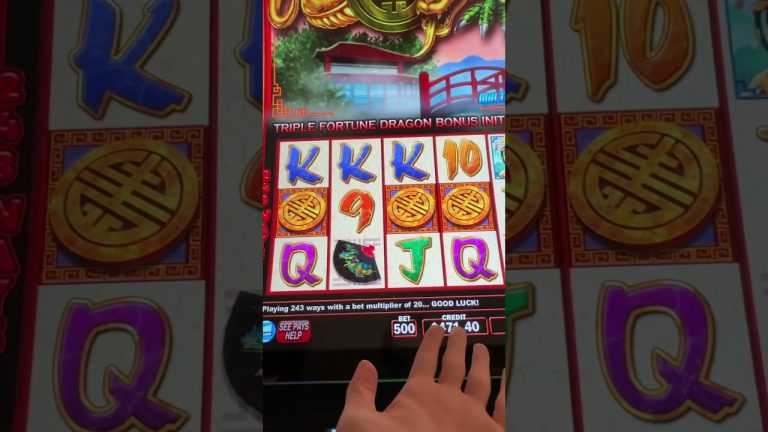 Hitting the bonus in 3 spins on Triple Fortune Dragon Unleashed!