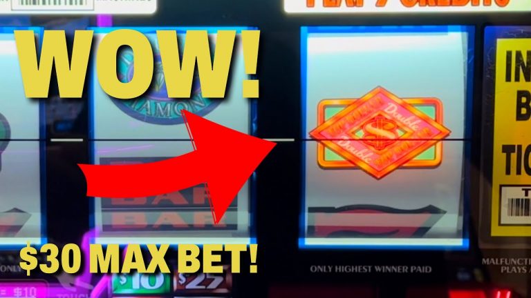 I HIT DOUBLE TOP DOLLAR BONUS ON $30 A SPIN, HERE’S WHAT HAPPENED!!