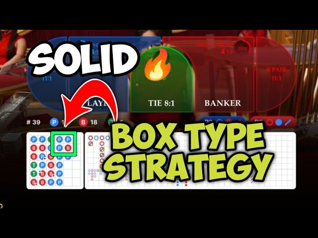 BACCARAT | BOX TYPE STRATEGY | SOLID PATTERN, HUGE WIN