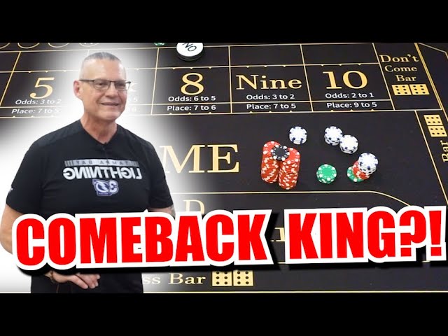 COMEBACK KING 30 Roll Craps Challenge – WIN BIG or BUST #304