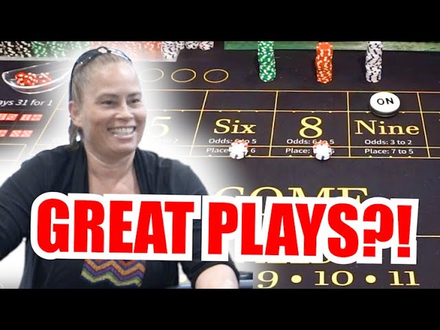 GREAT PLAYS?! 30 Roll Craps Challenge – WIN BIG or BUST #314