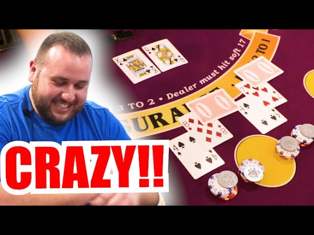 INSANE PLAYS 10 Minute Blackjack Challenge – WIN BIG or BUST #182