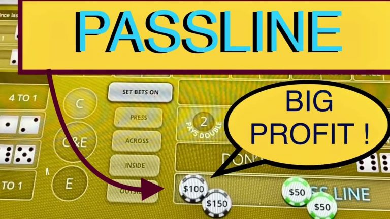 WINNING PASS LINE STRATEGY! BIG BETS .. BIG PROFIT!!!