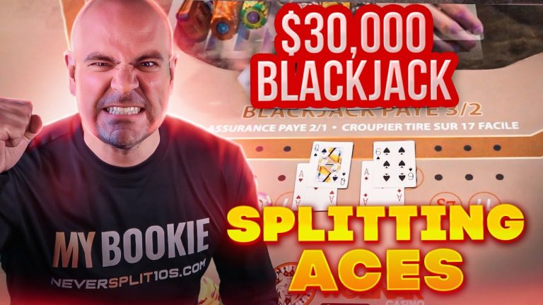 $30,000 Insane Blackjack Splits and Doubles – E251 – Neversplit10s