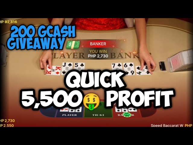 BACCARAT STRATEGY | QUICK 5,500 USING THIS STRATEGY!!! #gcash #GIVEAWAY #evolution