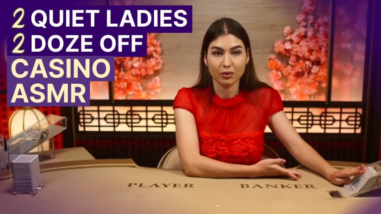 DOZE OFF with Quiet, Mumbly Baccarat Unintentional ASMR Casino