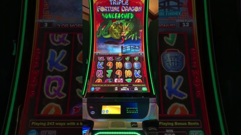 High Limit Triple Fortune Dragon Bonus with over 28X win!