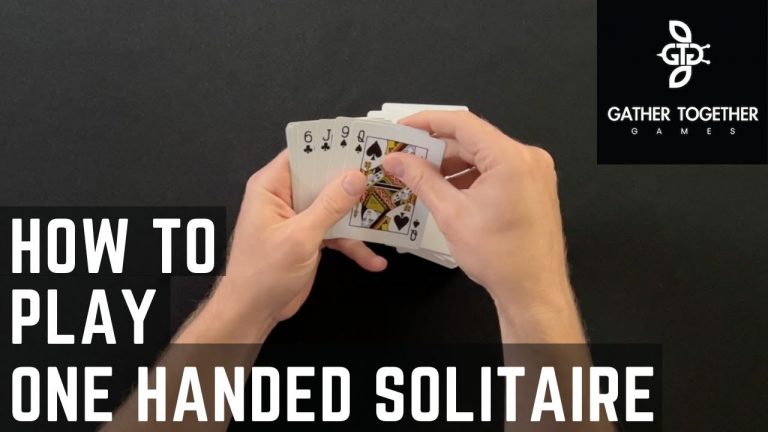 How To Play One Handed Solitaire