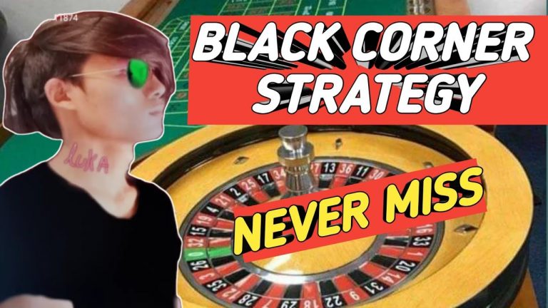 NEVER MISS BLACK CORNER STRATEGY // Roulette Strategy To Win // Roulette TRICK #money #viralvideo