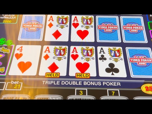 Triple Double: Video Poker Aces Draw.