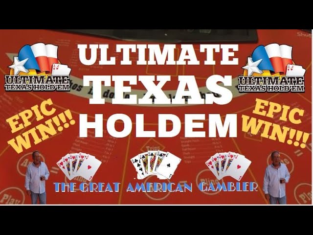 Ultimate Texas Holdem EPIC WIN!!! The Great American Gambler Mails in Another Win at The El Cortez!!