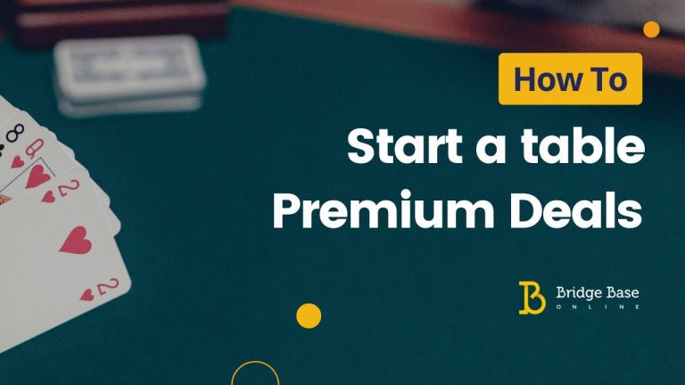 How to Start a table – Premium deals