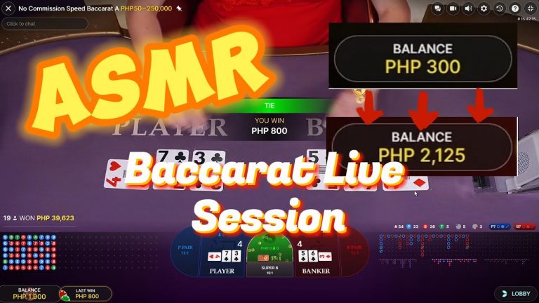 Unintentional Casino ASMR Insane Baccarat Live Session