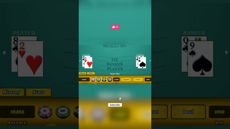 Winning strategy new short #baccarat #casino #gameplay