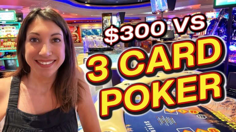 $300 Vs THREE CARD POKER with Liberty @SevenFeathersCasino #poker #3cardpoker