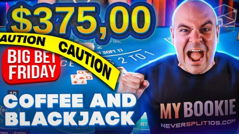 $471,000 Crazy Big Bet Friday – Must Watch Sept 8 – Coffee and Blackjack