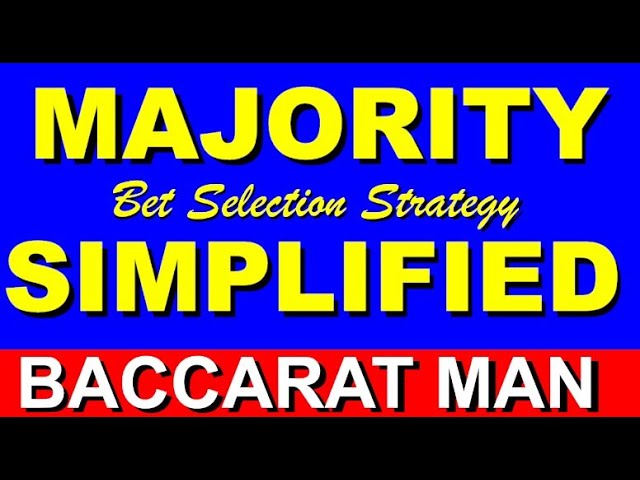 Step by step showing how to play the Majority bet selection strategy.