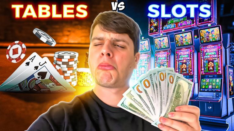 ARE TABLE GAMES OR SLOT MACHINES BETTER?!