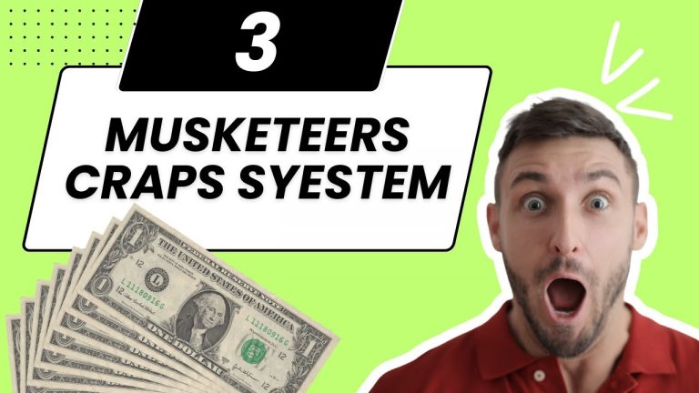 Craps Strategy (3 Musketeers System) is a EASY MONEY MAKER