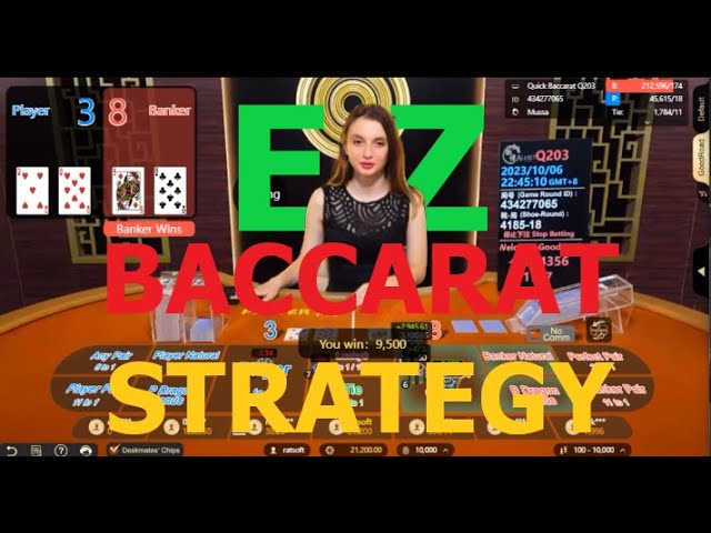 E Z NEW BACCARAT STRATEGY | MASSIVE WIN!