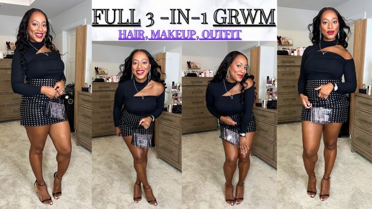 FULL 3-IN-1 GRWM| GET READY WITH ME FOR FRIDAY NIGHT OUT| HAIR, MAKEUP & OUTFIT