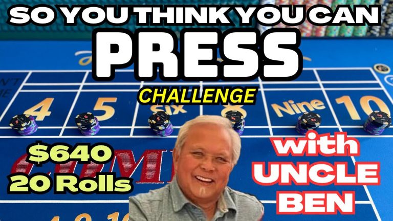 How much money could possibly be made on a 20 roller? The HCS Craps Press Challenge is here!