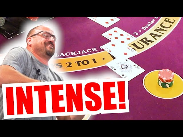 INTENSE GAMEPLAY 10 Minute Blackjack Challenge – WIN BIG or BUST #198