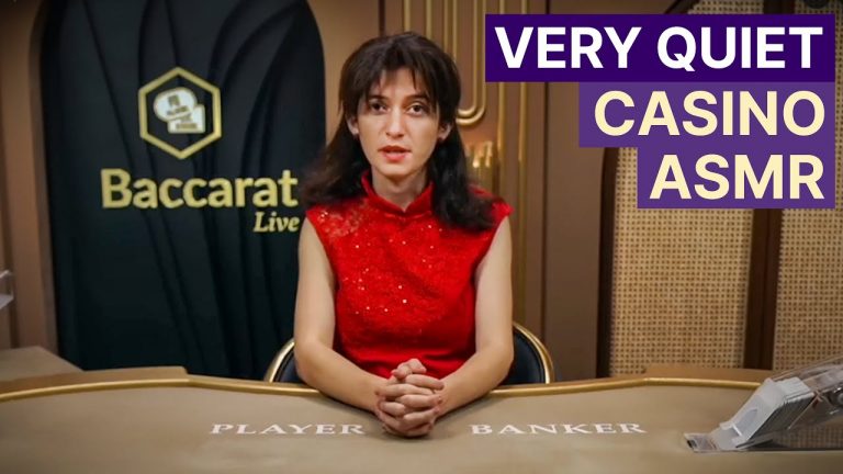 Unintentional ASMR Casino VERY Quiet Whispery Baccarat