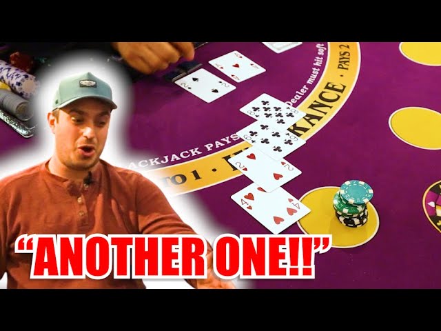 HUGE RISKY WIN 10 Minute Blackjack Challenge – WIN BIG or BUST #204