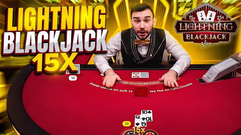 Lightning Blackjack Is INSANE! $100 TO $3,000 IN 5 MINUTES