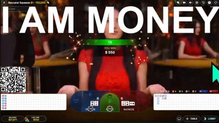 SHOW ME A STREAMER WHO WINS AT BACCARAT PLAYING 1 HOUR! #IAMMONEY