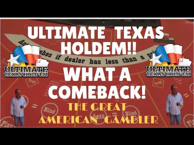 Ultimate Texas Holdem at Oxford Downs with The Great American Gambler!! What a Comeback!!