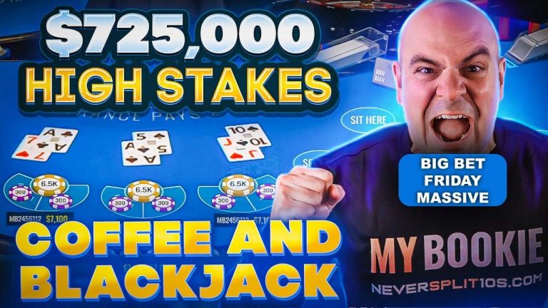 $720,000 MASSIVE Big Bet Friday – Jan 12 – High Stakes Coffee and Blackjack